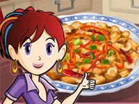 Игра Кухня Сары: Курица «гунбао»