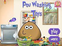Игра Поу Стирает Игрушки