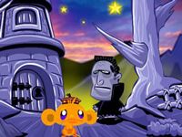 Игра Счастливая обезьянка ищет ниндзя: 2