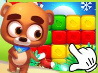 Игра Убери кубики с Мишкой