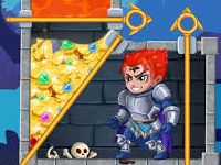 Игра Тяни булавки - спаси Героя